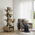 48" Gray Wood Sixteen Tier Etagere Bookcase