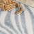 7' Light Blue And Ivory Round Abstract Indoor Outdoor Area Rug