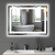20" Silver Lighted Frameless Bathroom Vanity Mirror