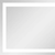 20" Silver Lighted Frameless Bathroom Vanity Mirror