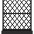 71" X 47" Black Geometric Galvanized Metal Oval Planter Box