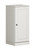 17" Off White Solid Wood Free Standing Single Door Linen Cabinet