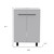 24" White Wood Freestanding Bathroom Vanity With Sink And Medicine Cabinet