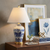 27" Gold Novelty Table Lamp LED With Empire Shade