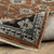 3' X 5' Rust Gray And Beige Oriental Area Rug With Fringe