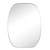 40" Silver Aluminum And Metal Abstract Framed Full Length Hanging Mirror