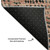 9' X 12' Salmon And Charcoal Diamond Washable Area Rug With UV Protection