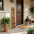 47" Black And Natural Solid Wood Welcome Porch Sign