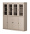 72" Beige Solid Wood 8 Pantry Or Storage Closet