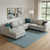 10' X 13' Light Blue Jute Handmade Area Rug With Fringe