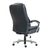 Set of Two Black and Silver Adjustable Height Swivel Rolling Executive Office Chair