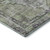 8' X 10' Artichoke Green Charcoal And Ivory Oriental Washable Area Rug With UV Protection