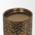 13" Antiqued Gold Metal Tabletop Votive Candle Holder