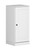 17" White Solid Wood Free Standing Single Door Linen Cabinet