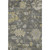 10' X 14' Gray Gold And Beige Floral Washable Area Rug With UV Protection