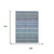 10' X 14' Denim Blue And Sky Blue Striped Washable Indoor Outdoor Area Rug