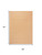 5' X 8' Orange And Cream Striped Indoor Outdoor Area Rug