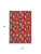 3' X 5' Red Gold And Gray Floral Washable Area Rug With UV Protection