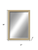 39" Silver Solid Wood Framed Accent Mirror
