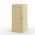 17" Yellow Solid Wood Free Standing Single Door Linen Cabinet
