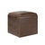 17" Brown Upholstery Storage Ottoman