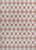 5' X 8' Salmon And Cream Geometric Indoor Outdoor Area Rug