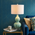 28" Clear Novelty Table Lamp LED With Drum Shade