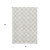 3' X 5' Ivory And Beige Polka Dot Washable Area Rug With UV Protection
