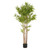39" Green Artificial Bamboo In Cylindrical Black Pot