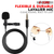 Microphone 2Pcs Lavalier Mic Wearable Omnidirectional Condenser 3.5mm Body Microfono