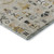 5' X 8' Beige Gold And Gray Floral Washable Area Rug With UV Protection