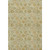 3' X 5' Beige And Gold Floral Washable Area Rug With UV Protection