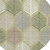 8' Green And Ivory Round Floral Washable Indoor Outdoor Area Rug
