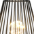 7" Black Metal Pierced Novelty Desk Lamp With Novelty Shade