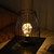 7" Black Metal Pierced Novelty Desk Lamp With Novelty Shade