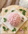 3" Pink Vanilla Scented Dimensional Blossom Candle Round Novelty