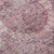 8' Pink And Gray Oriental Washable Round Rug With UV Protection