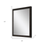 40" Dark Brown Framed Accent Mirror