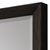 40" Dark Brown Framed Accent Mirror