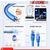 Cat 6 Ethernet Cable Long Computer Internet Cables WiFi RJ45 Cord for Gaming