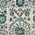 7' X 9' Beige And Blue Tribal Washable Area Rug With UV Protection