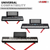 Keyboard Stand Dual X Shape Adjustable Foldable Portable Key Board Stands w Locking Strap