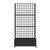 73" X 35" Black Geometric Galvanized Metal Rectangular Planter Box