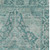 9' X 12' Teal And Gray Oriental Washable Area Rug With UV Protection