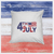 Stars & Stripes Pillow Covers - White Pillow - 18”x18”
