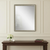 30" Silver Solid Wood Framed Accent Mirror