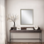 30" Silver Solid Wood Framed Accent Mirror