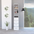 12" White Wood Freestanding Single Door Bathroom Vanity And Three Drawers