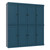 72" Teal Blue Solid Wood 8 Pantry Or Storage Closet