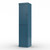 17" Teal Blue Solid Wood Free Standing Double Door Linen Cabinet